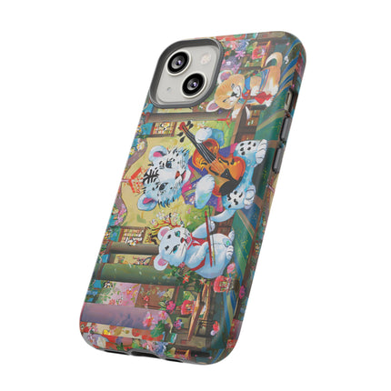 Melodies of the Snow Lion Cub Phone Cases
