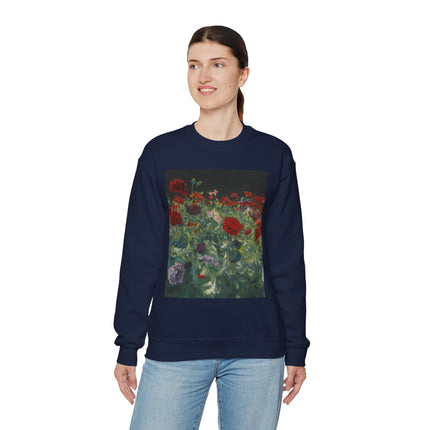 Poppies (A Study of Poppies for Carnation, Lily, Lily, Rose) by John Singer Sargent Heavy Blend™ Crewneck Sweatshirt