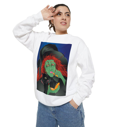 Mirror, Mirror A Witch's Touch Unisex Garment-Dyed Sweatshirt