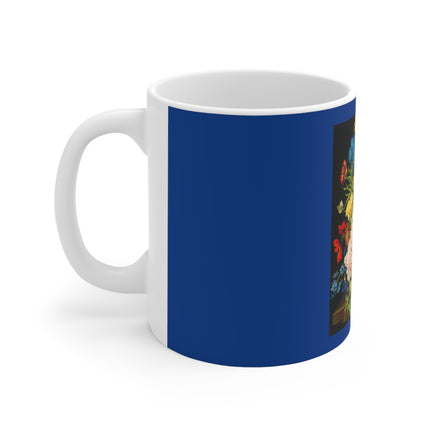 Bouquet of Flowers with Butterflies by Sebastian Wegmayr Ceramic Mug 11oz