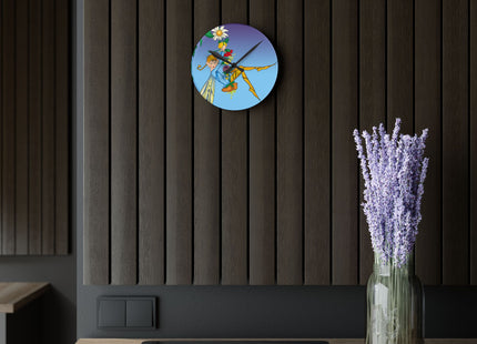 A Fairy's Delight Acrylic Wall Clock