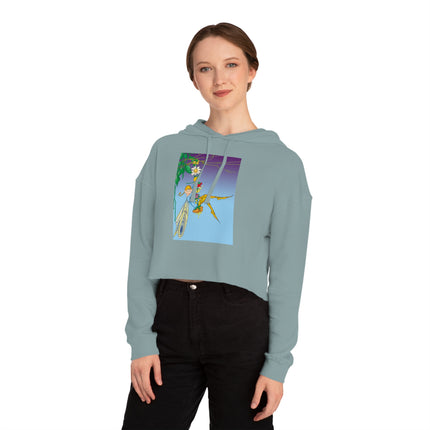 A Fairy's Delight Cropped Hooded Sweatshirt