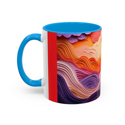 Dramatic Sunset Sky Colorful Mugs (11oz, 15oz)