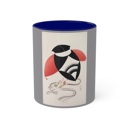 Illustrations of Japanese Toys Pl.056 by Kawasaki Kyosen Colorful Mugs, 11oz