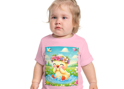 Springtime Splash Duckling Baby Short Sleeve T-Shirt