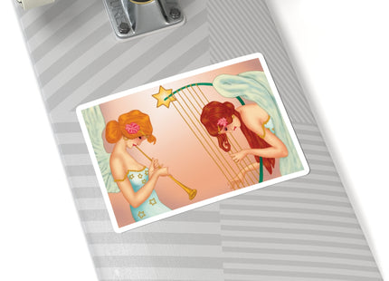 Heavenly Angel Duet Kiss-Cut Stickers (4 Sizes)