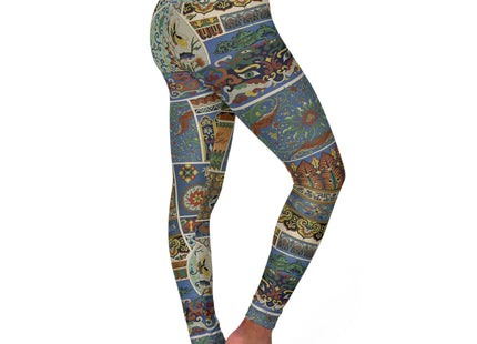 Chinois et Japonais by Auguste Racinet High Waisted Yoga Leggings (AOP)