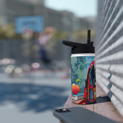 Whiskered Wanderings Stainless Steel Water Bottle