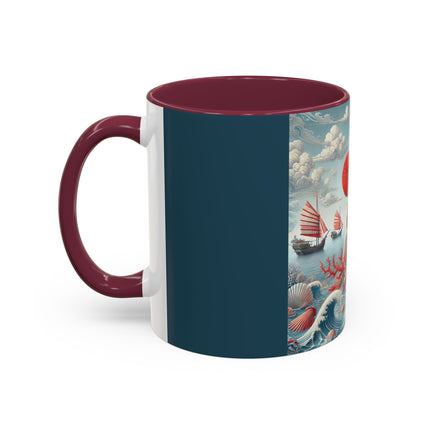 Ladies by the Quiet Sea Colorful Mugs (11oz, 15oz)