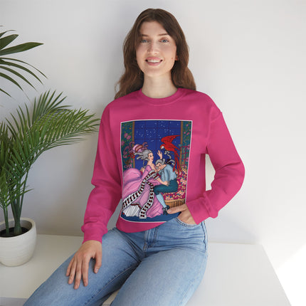 The Jealous Parrot by George Barbier Heavy Blend™ Crewneck Sweatshirt