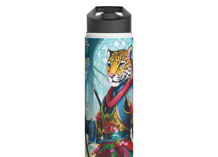 Cyberpunk Leopard Stainless Steel Water Bottle