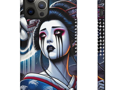 Geisha’s Black Ink Tears Phone Cases