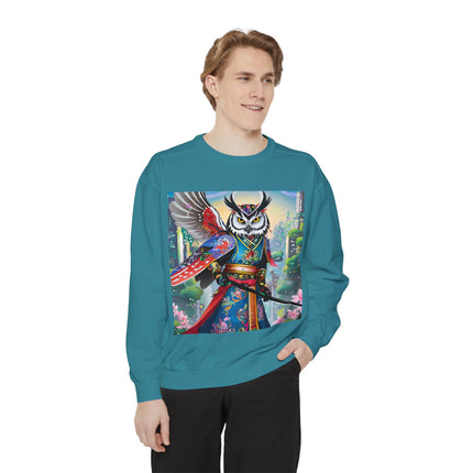 Cyberpunk Samurai Owl Sweatshirt