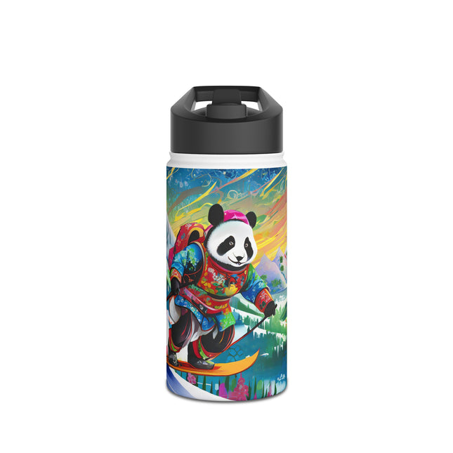 Cyberpunk Panda Stainless Steel Water Bottle