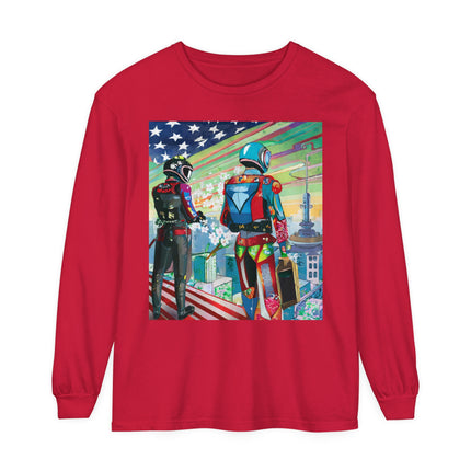 NSA Cyber Punk Computer Hacking Team Long Sleeve T-Shirt