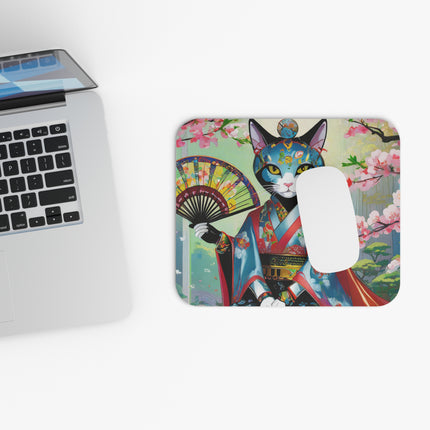 Cyberpunk Geisha Mouse Pad, Rectangle