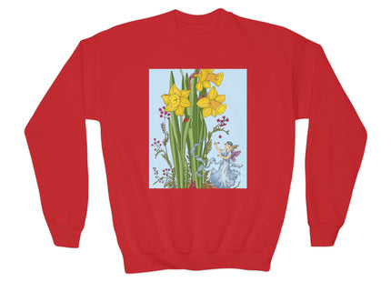 Daffodil Fairy Youth Crewneck Sweatshirt