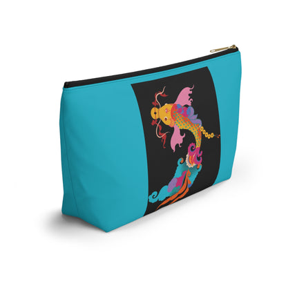 Golden Koi Cosmetic Bag – Lucky Swim & Vibrant Fortune