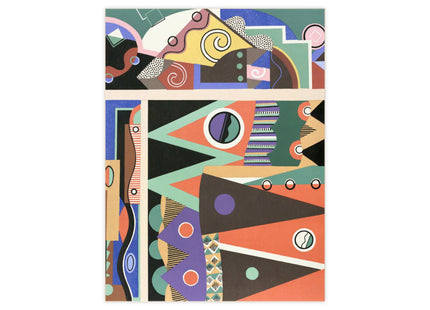 Collection decors et couleurs Pl.03 by Georges Valmiers Ceramic Tile