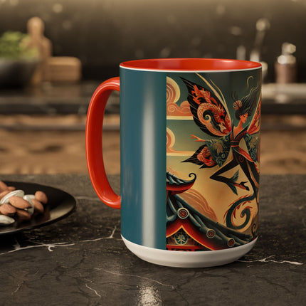 Dragon Fairy of the Temple Colorful Mugs (11oz, 15oz)