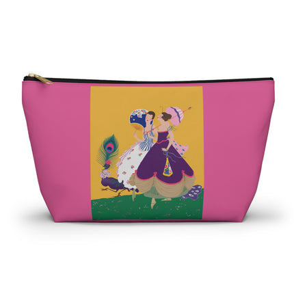 Peacock Ladies in the Garden Cosmetic Bag – Playful Elegance & Art Deco Charm