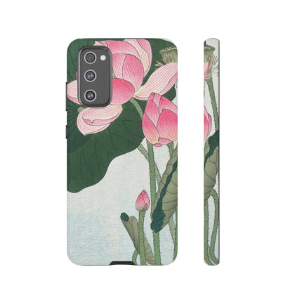 Blooming Lotus Flowers by Ohara Koson Phone Cases