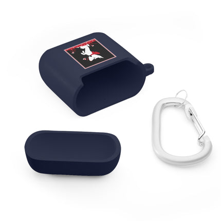 The Enchanting White Terrier with a Red Bow AirPods Case