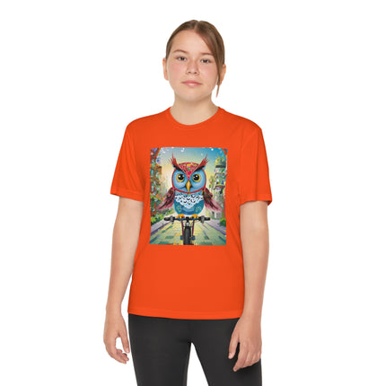 Cycling Owl Youth Competitor Tee – Urban Adventure & Playful Energy