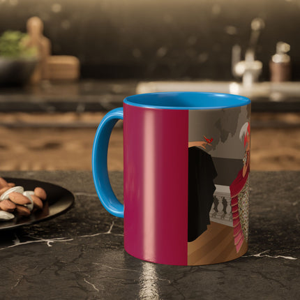 The Red Bird Colorful Mugs – Gentle Storybook Charm & Elegant Whimsy