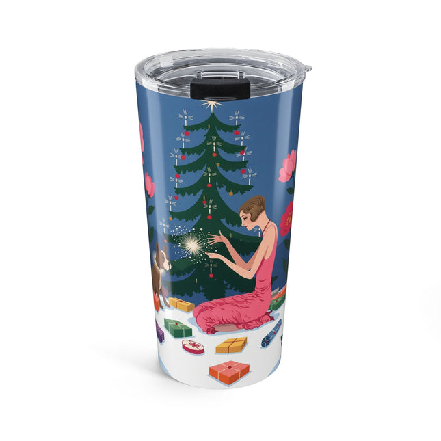 🎄✨ The Christmas Sparkle Companion Tumbler – Art Deco Holiday Fantasy