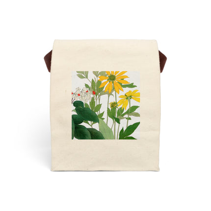 Clerodendrum & Rudbeckia by Tanigami Kônan Canvas Lunch Bag With Strap