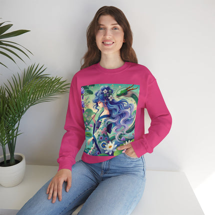 Fairy of the Koi Pond Heavy Blend™ Crewneck Sweatshirt