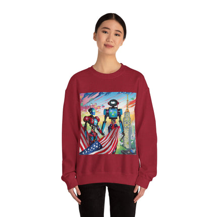 High Fashion Cyberpunk CIA Robots Unisex Heavy Blend™ Crewneck Sweatshirt
