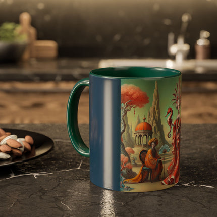 The Seahorse Court Colorful Mugs (11oz, 15oz)