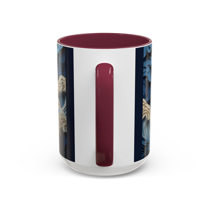 Dramatic Ocean with Crashing Waves Colorful Mugs (11oz, 15oz)