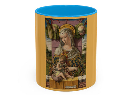 Madonna and Child by Carlo Crivelli Colorful Mugs (11oz, 15oz)