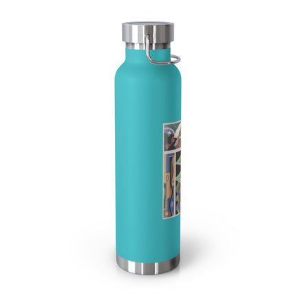 Collection decors et couleurs Pl.03 by Georges Valmiers Copper Vacuum Insulated Bottle, 22oz
