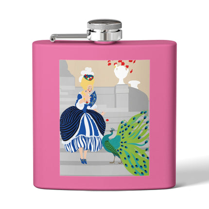 Peacock Courtesan Flask – Whimsical Elegance & Royal Splendor