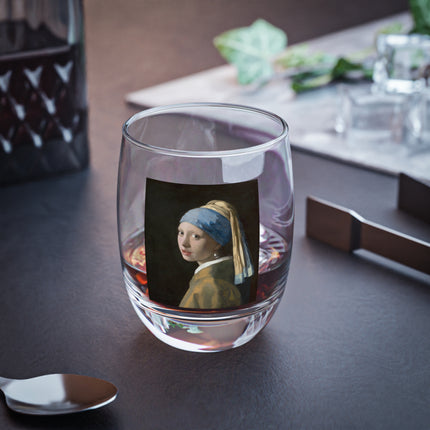 Girl with a Pearl Earring by Johannes Vermeer Whiskey Glass