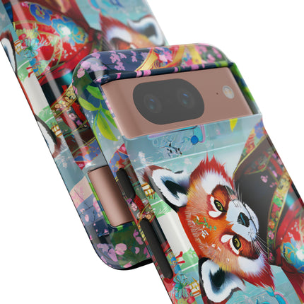 Cybernetic Red Panda Phone Cases