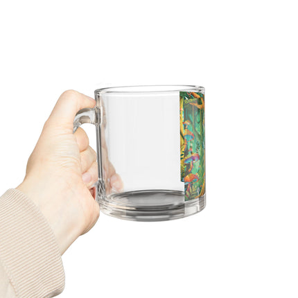 Silent Stripes Glass Mug, 10oz