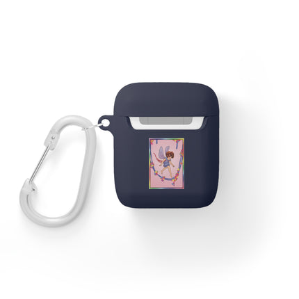 A Playful Fairy Jumps Rope AirPods Case