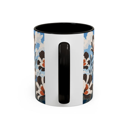 🌊🌼 The Windswept Seaside Promenade Colorful Mug – Art Deco Coastal Elegance