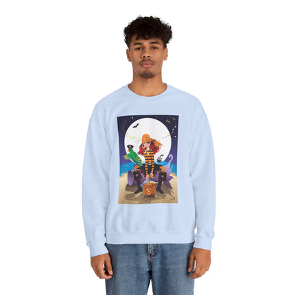 Moonlit Pirate Halloween Unisex Heavy Blend™ Crewneck Sweatshirt