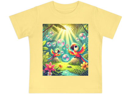 Parrots and Bubbles Baby Short Sleeve T-Shirt