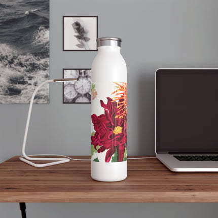 Dahlia by Tanigami Kônan Slim Water Bottle