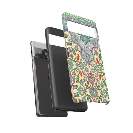 Arabic Art Pattern, Plate by Emile Prisse d’Avennes Phone Cases