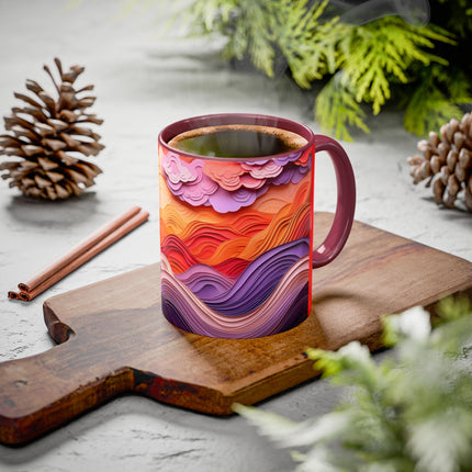 Dramatic Sunset Sky Colorful Mugs (11oz, 15oz)