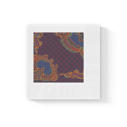 Design for a Carpet by Anonymous IV White Coined Napkins