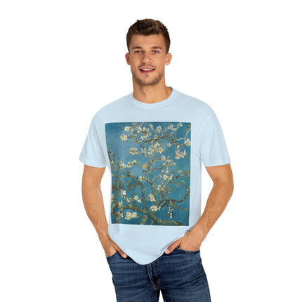 Almond Blossom by Vincent van Gogh Unisex Garment-Dyed T-shirt